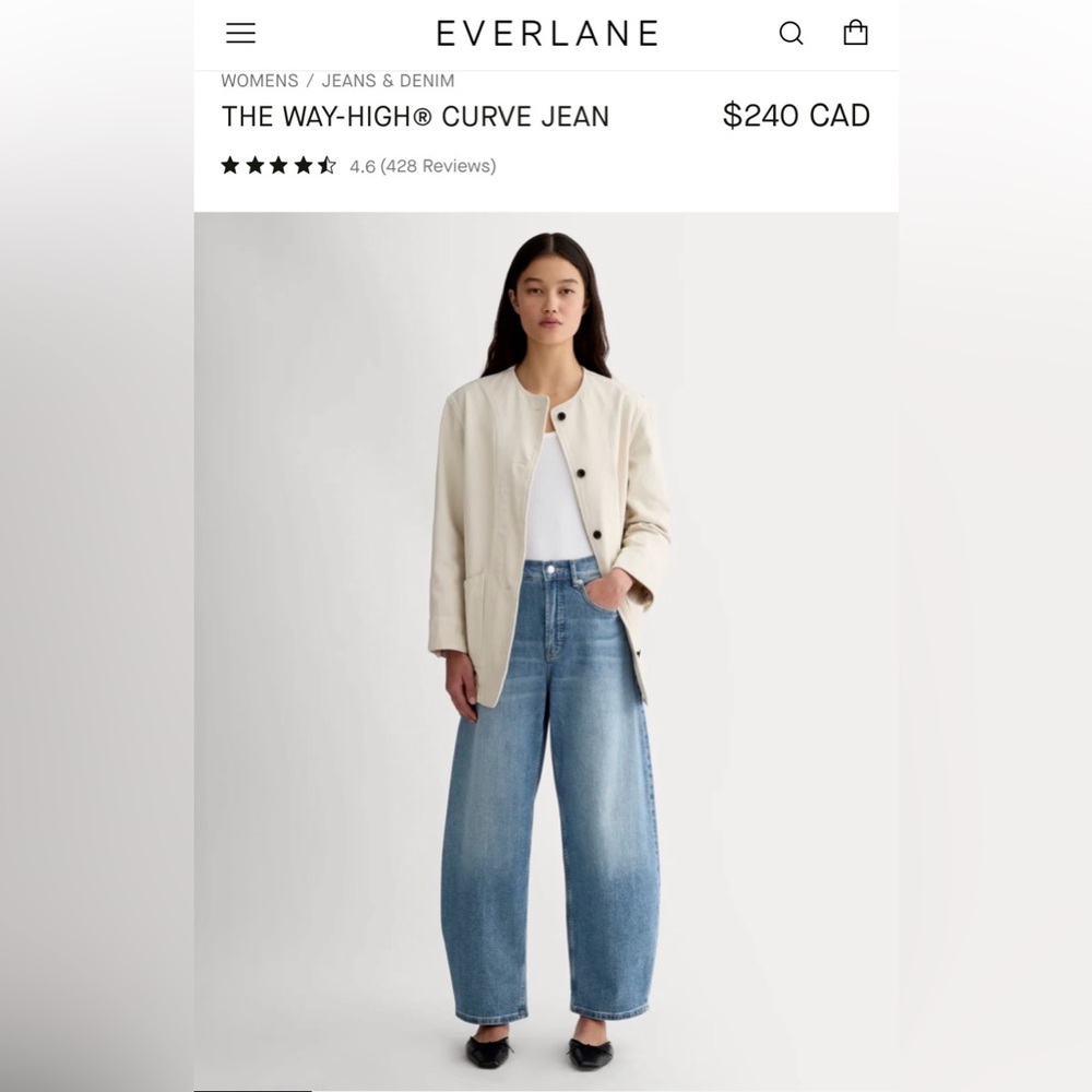 New Everlane The Way High Curve Jeans - Picture 8 of 8